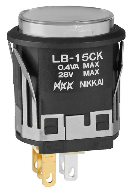 NKK Series LB Illuminated Pushbutton: LB15CKG016BJB