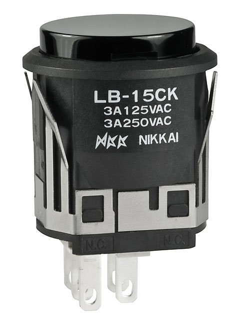 Buy NKK Switches Series LB Illumined Pushbutton Part Number LB15CKW01A Online