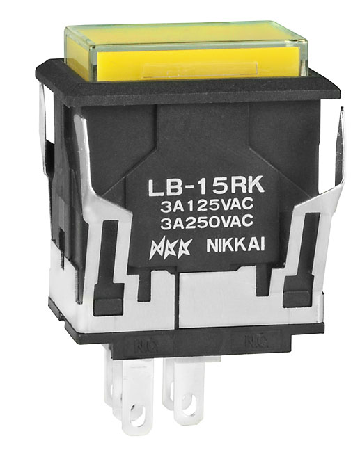 NKK Series LB Illuminated Pushbutton: LB15RKW0101JE
