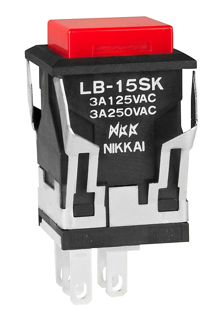 NKK Series LB Illuminated Pushbuttons: LB15SKW011CC