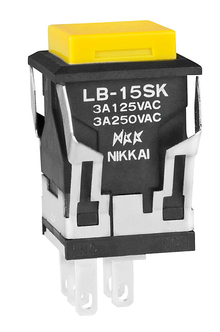 NKK LB15SKW01E – Reliable Illuminated Pushbutton for Industrial Applications