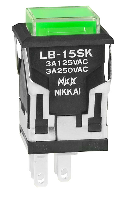 NKK Series LB Illuminated Pushbutton: LB15SKW01JF