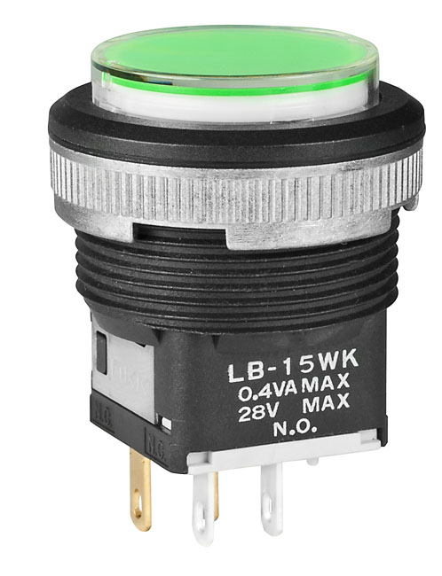 Buy Waterproof Illuminated Pushbutton Switch Part Number LB15WKG015F12JF Online