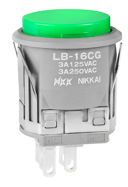 Buy NKK Switches LB16CGW01F Illuminated Push Button Part Number LB16CGW01F Online