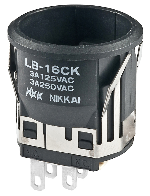 NKK Series LB Standard Size Pushbutton: LB16CKW01