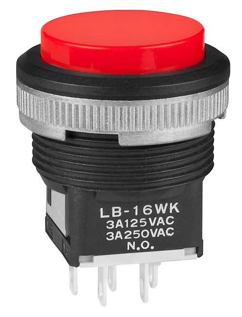 NKK Series LB Panel Seal Pushbutton Switch: LB16WKW01CJ