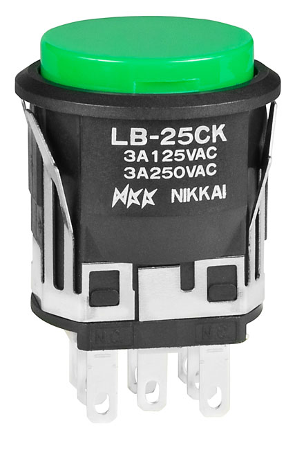 NKK Series LB Illuminated Pushbutton: LB25CKW011FF