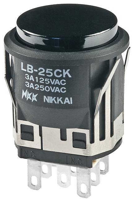 NKK Series LB Standard Size Pushbutton: LB25CKW01A