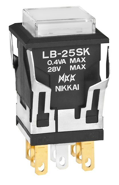 NKK Series LB Illuminated Pushbutton: LB25SKG015FJB