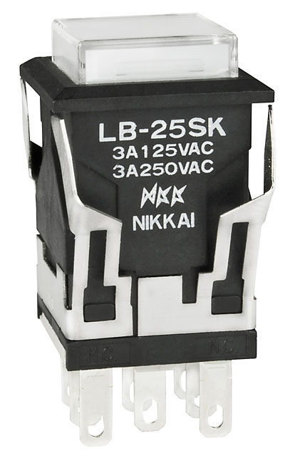 NKK LB25SKW015DJB – Reliable LED Pushbutton for Industrial Applications