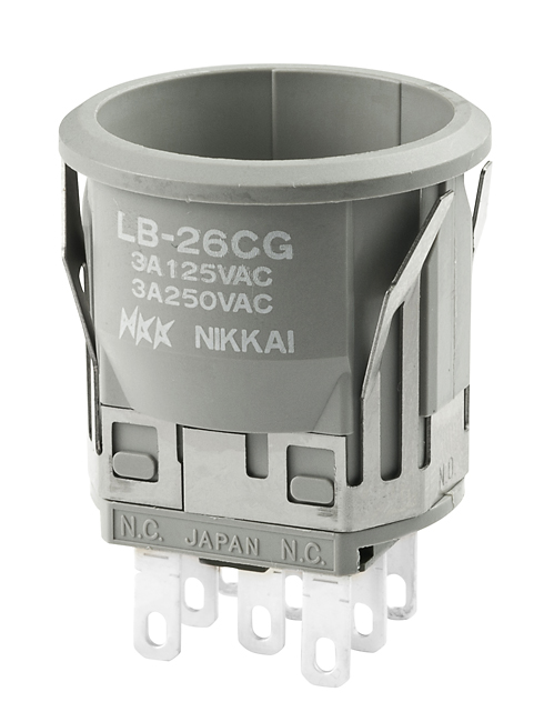 Buy NKK Switches Series LB Illuminated Pushbuttons Part Number LB26CGW01 Online