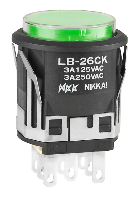 NKK LB26CKW015FJF – Reliable Illuminated Pushbutton for Industrial Applications