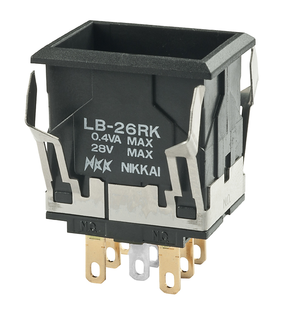 NKK Series LB Illuminated Pushbutton Switch: LB26RKG01