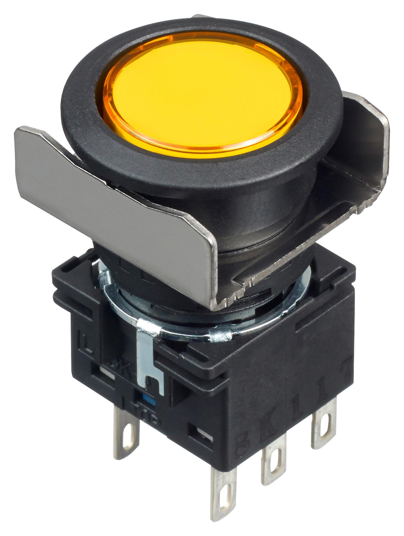 Buy IDEC Illuminated Pushbutton Switch Part Number LB6BM1T6LY Online