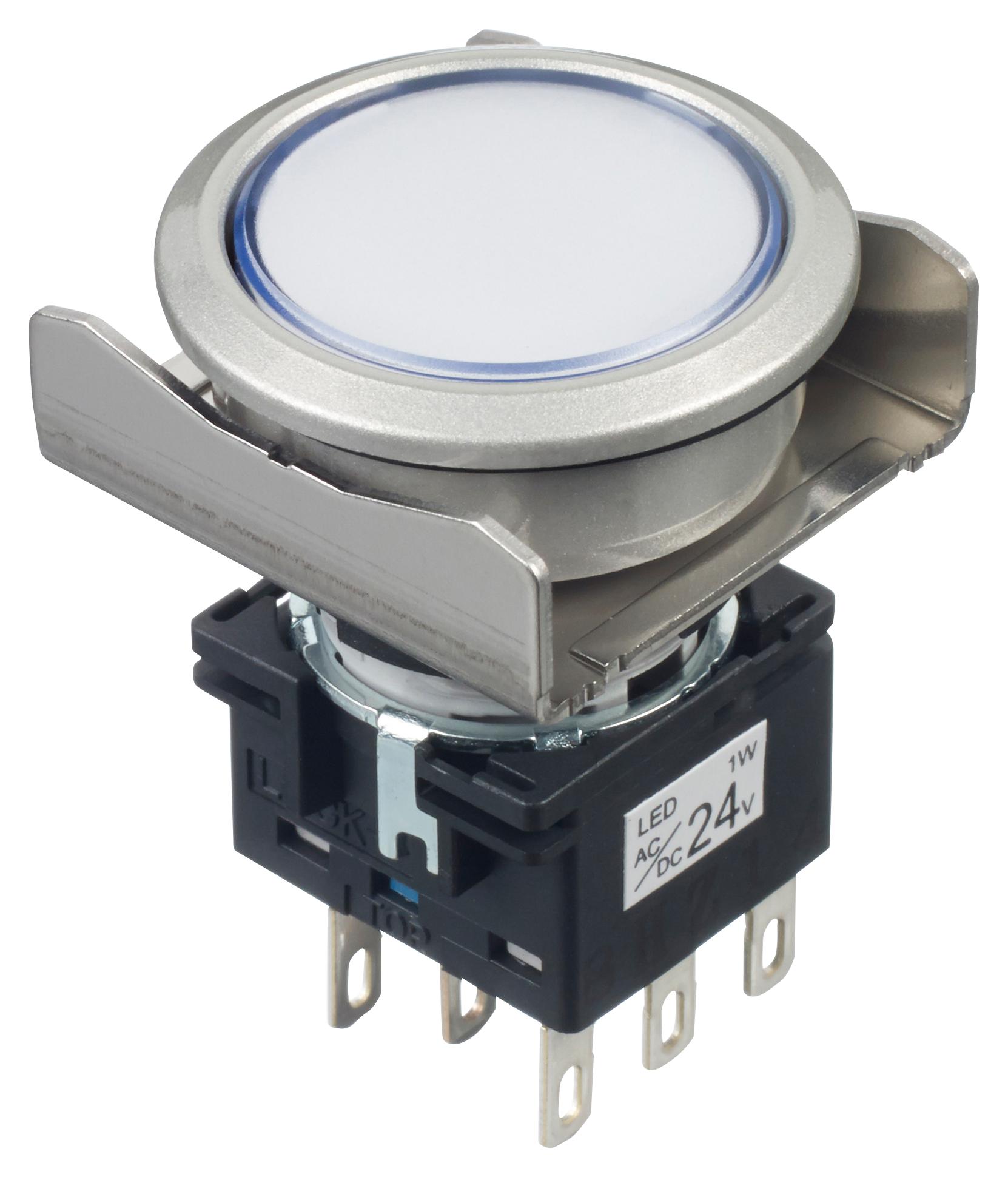 Buy IEC LBW Series Illuminated Pushbutton Part Number LBW6MLA1T64PW Online