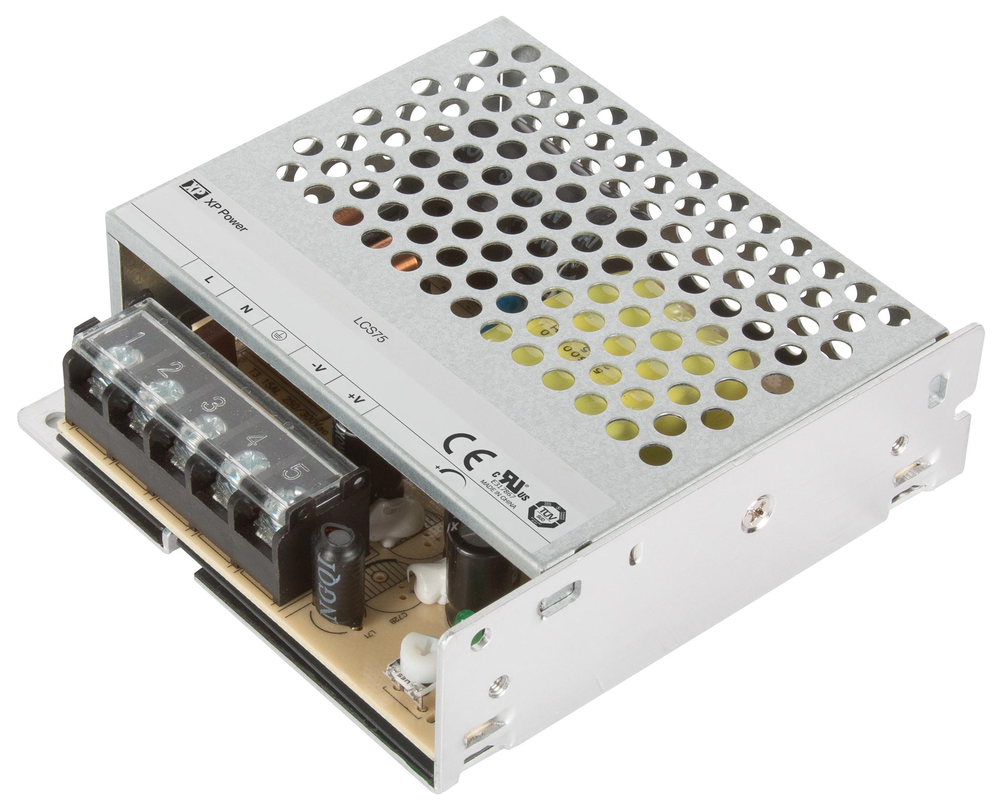 XP Power Series 75W Convection Cooled Power Supply: LCS75US12