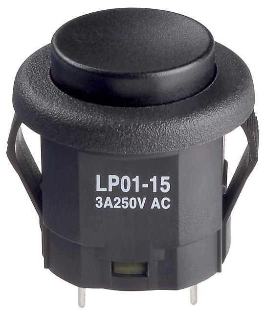 NKK Series LPO1 Short Body Pushbuttons: LP0115CMKW01A
