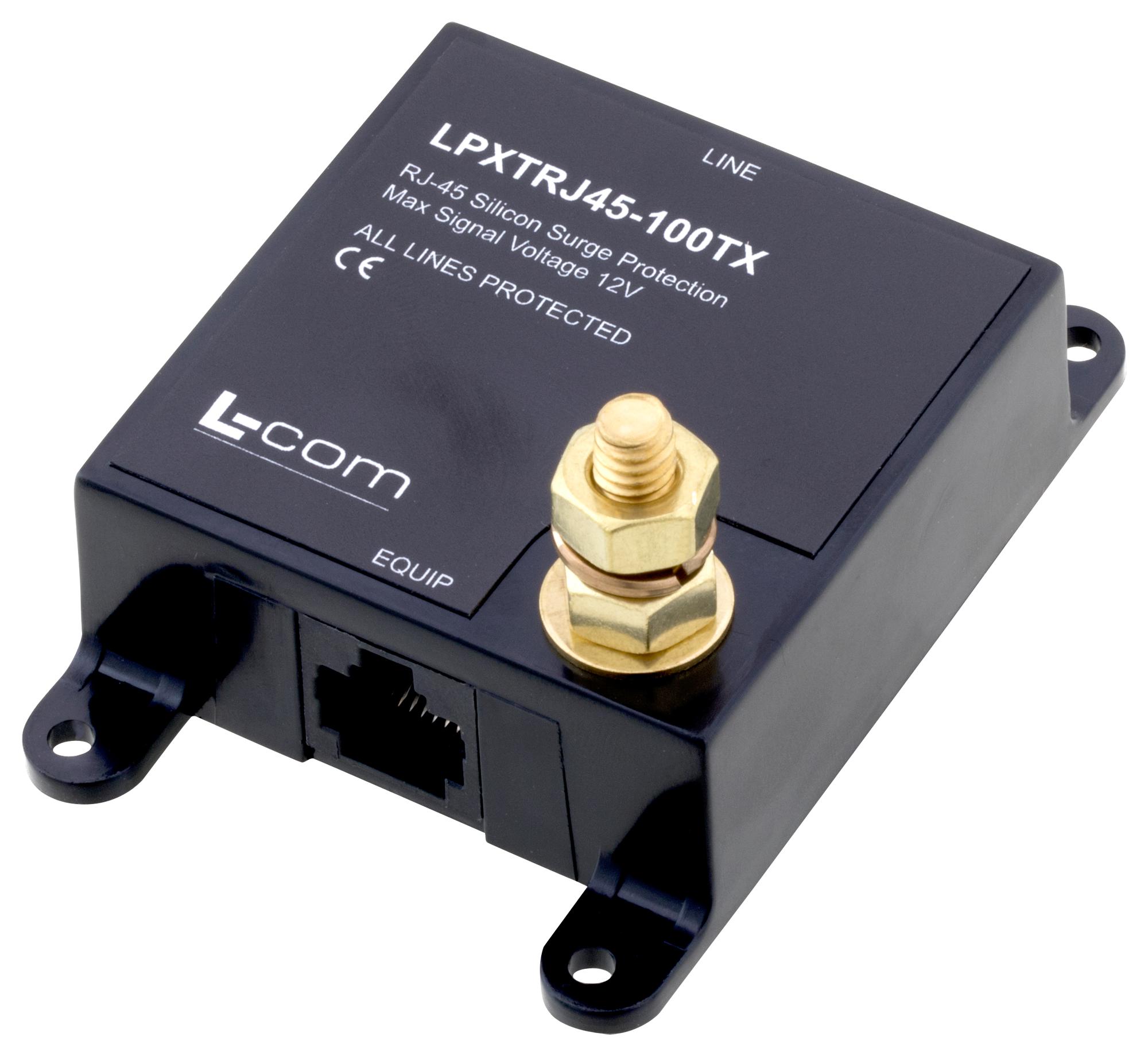L-COM Series Ethernet Data Line Protector: LPXTRJ45100TX