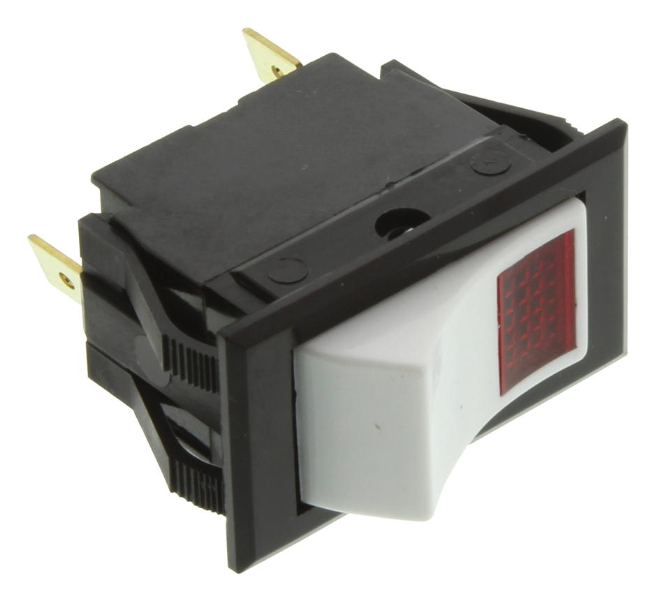 Carling-Technologies Series Rocker Switch 12V: LTILA516SWHRCNBL12V