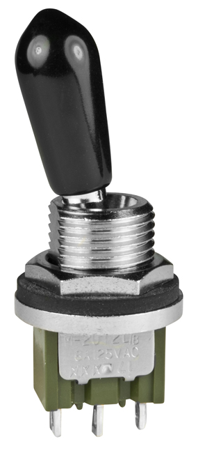 NKK Series M Miniature Toggle Switch: M2012B2B3W01VA