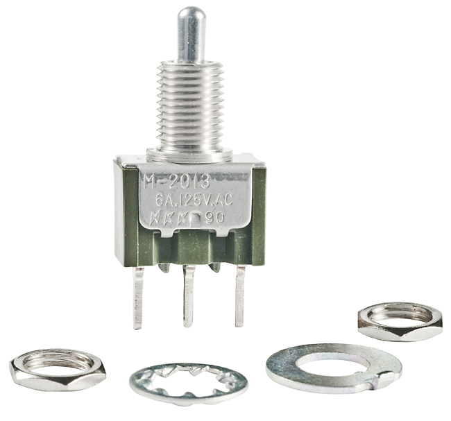 Buy NKK Miniature Toggle Switch Part Number M2013S2S1W03 Online