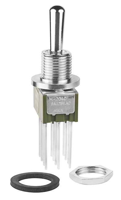 NKK Series M Miniature Toggle Switch: M2044B2B3W06