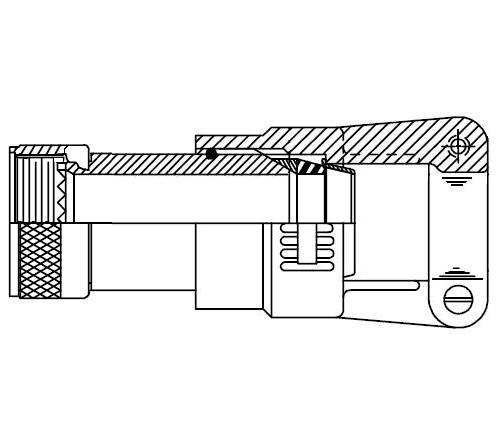 Glenair Series MIL-spec Backshell M850491825W07 for Military Connectors