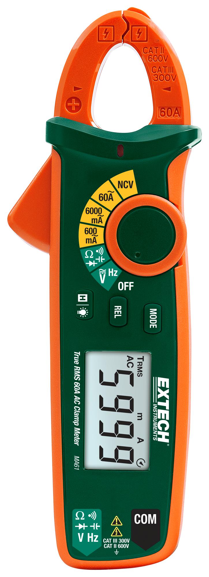 Buy Extech True RMS Clamp Meter Part Number MA61 Online