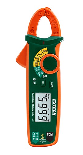 Extech Series MA61 AC/DC Current Clamp Meter: MA61