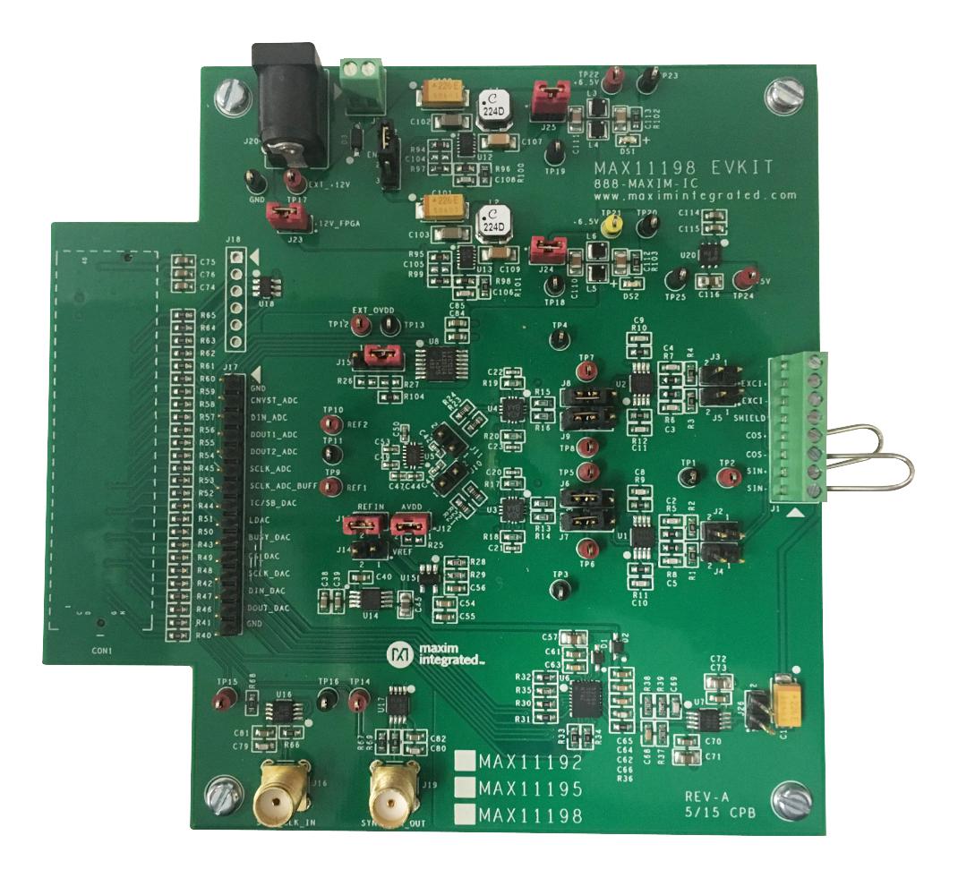 Maxim Series MAX11192: Evaluation Kit for Differential 12-bit ADC - Part MAX11192EVKIT