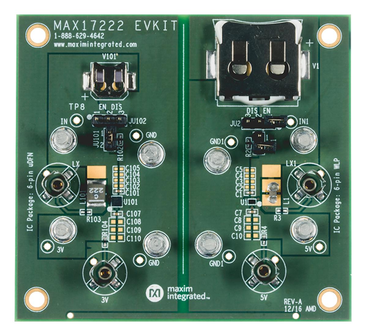Maxim Series MAX17222 Evaluation Kit: MAX17222EVKIT