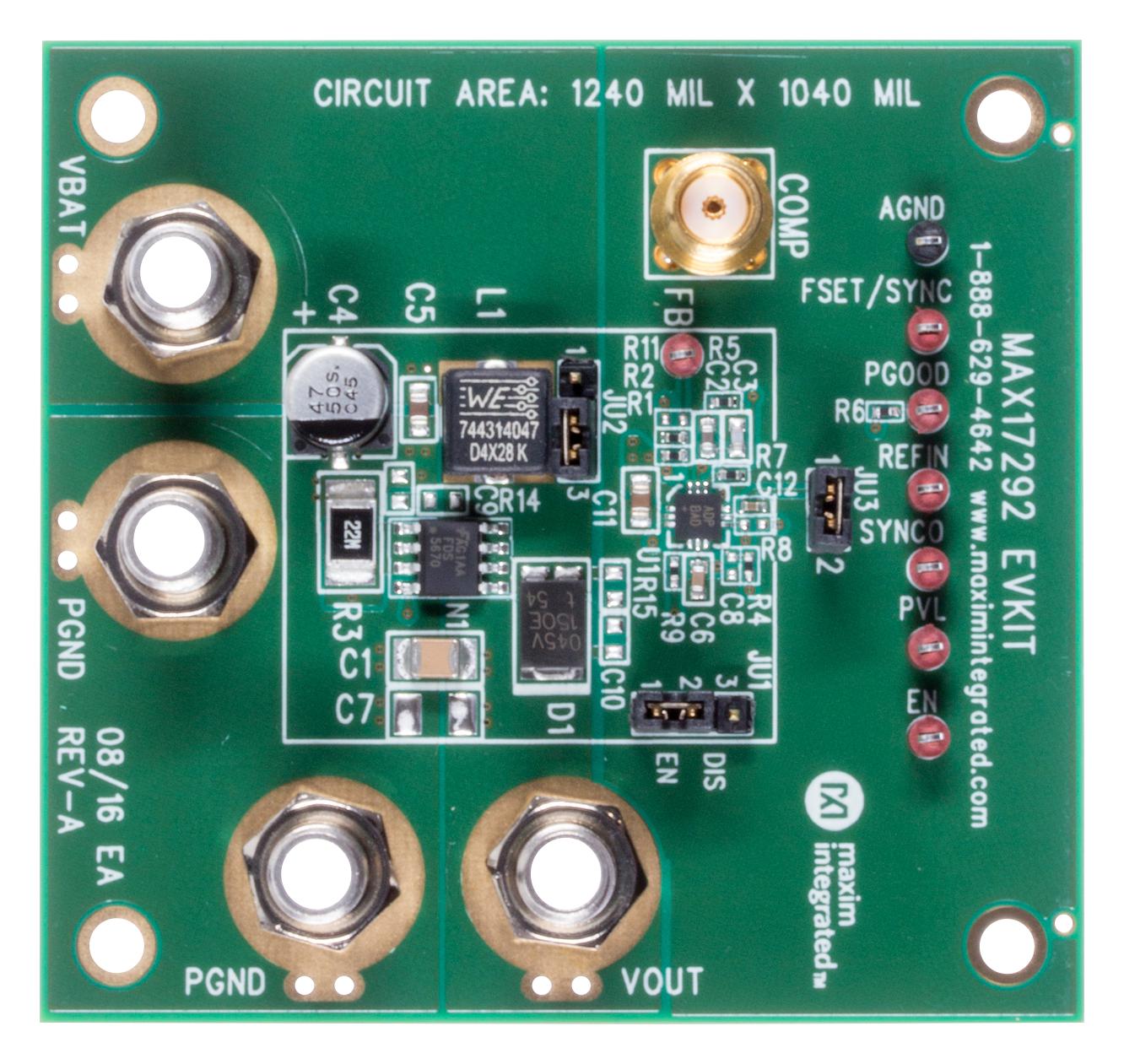 Maxim Series MAX17292 Boost Converter: MAX17292EVKIT