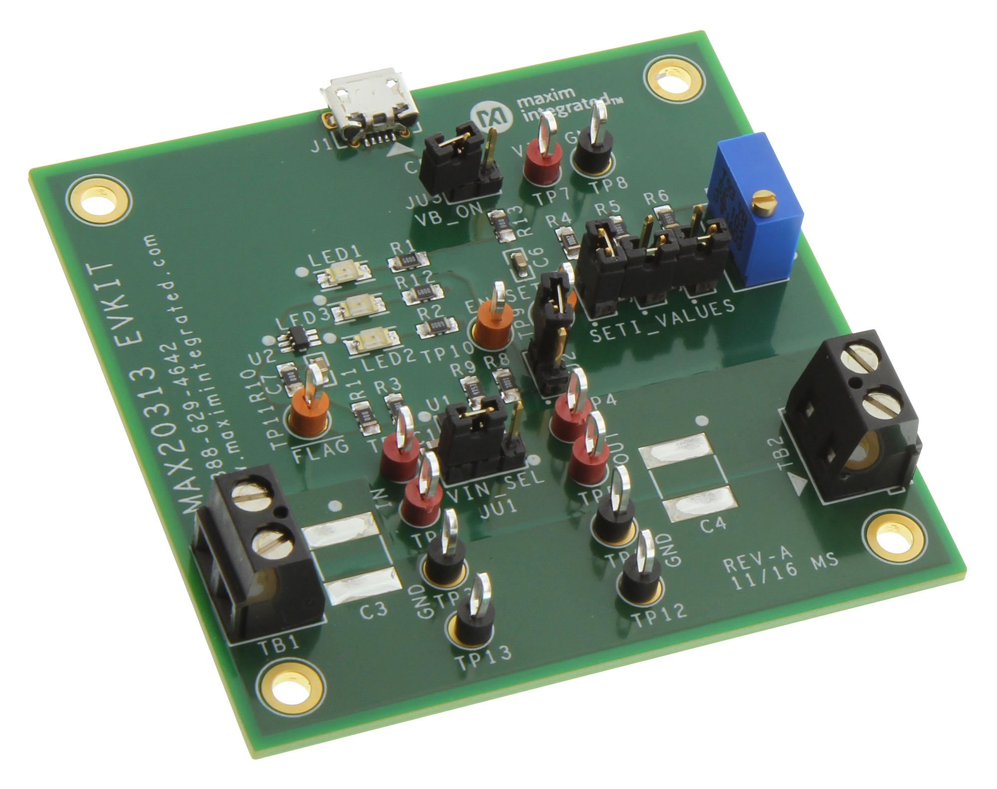 Maxim Series MAX20313 Current-Limit Switch: MAX20313EVKIT
