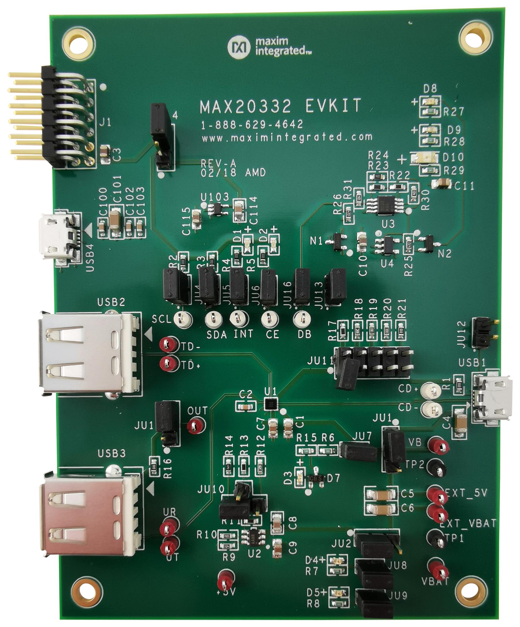 Maxim Series Charger Detection: MAX20332EVKIT