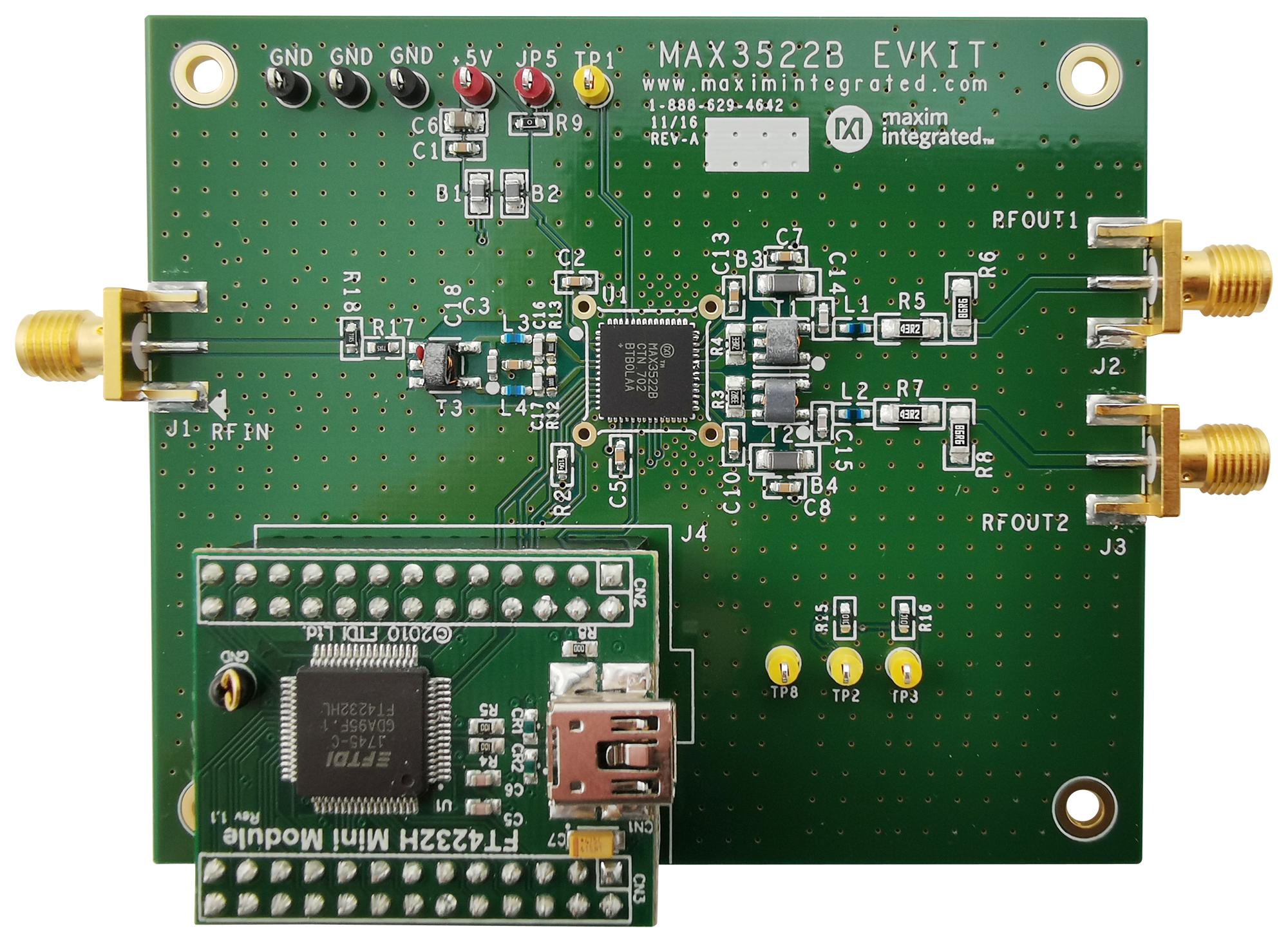 Maxim Series MAX3522B RF Amplifier: MAX3522BEVKIT