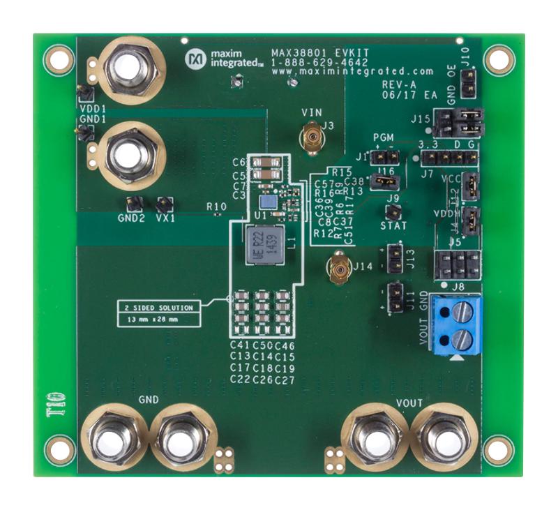 Maxim Integrated Series MAX38801 Voltage Regulator: MAX38801EVKIT