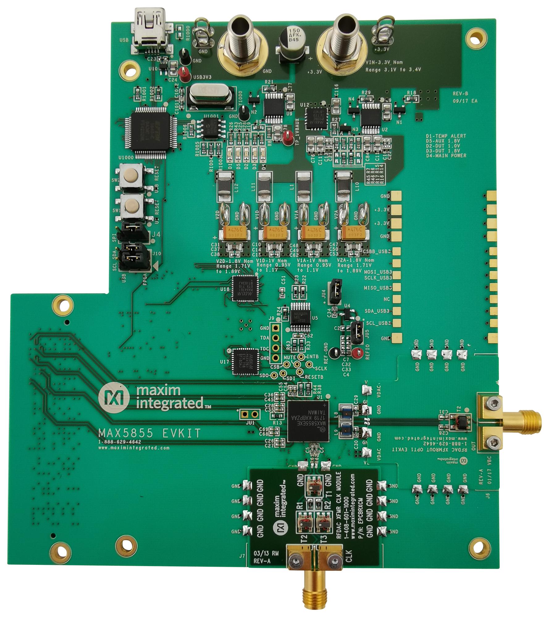 Maxim MAX5855EVKIT – Reliable RF DAC for Industrial Applications
