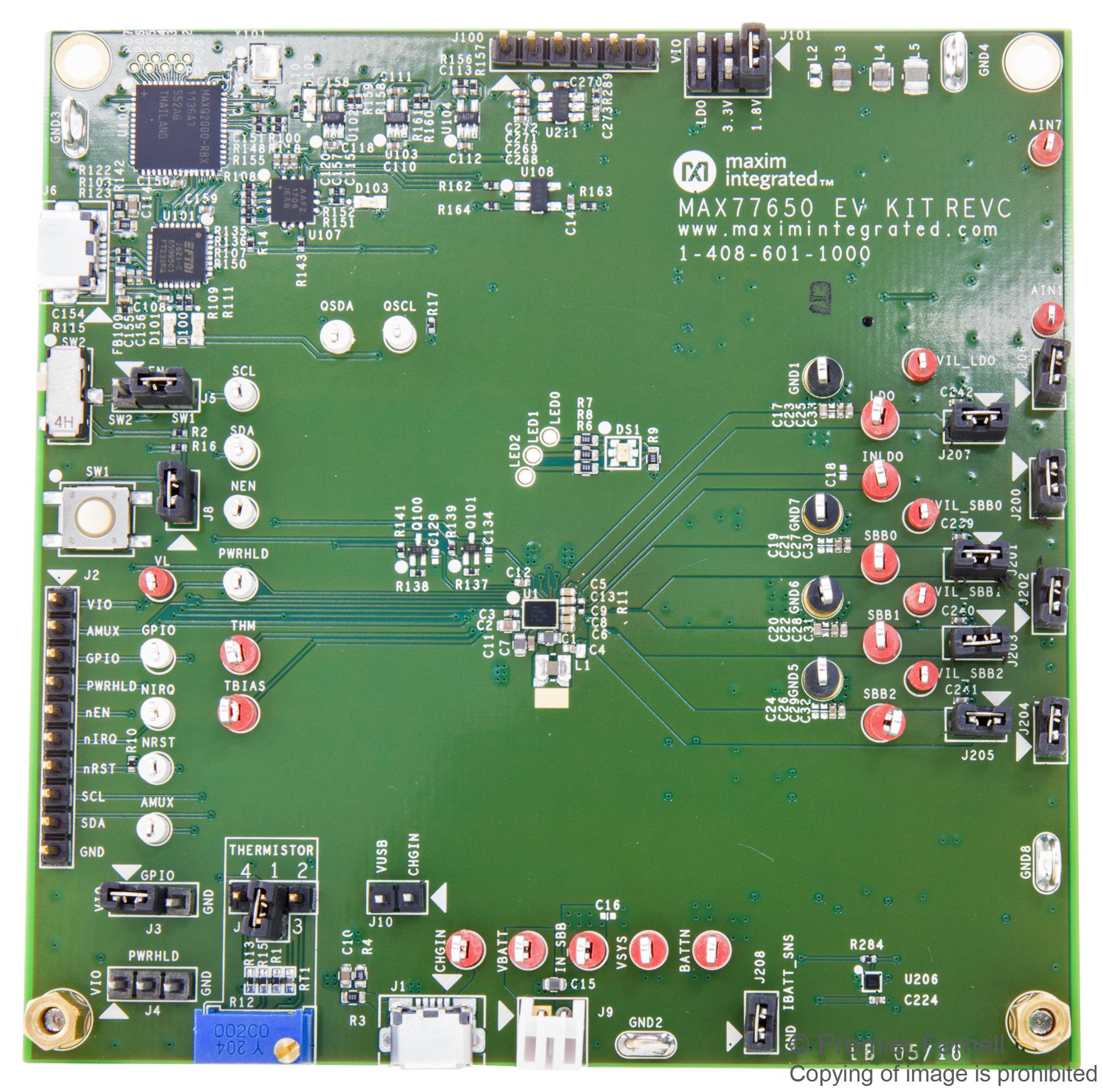 Buy Maxim Integrated MAX77650EVKIT Power Management Evaluation Kit Online