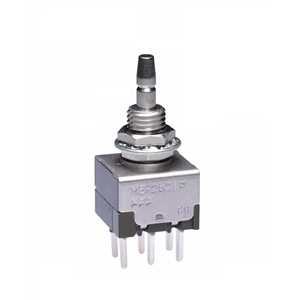 NKK Series MB2500 Snap-Action Bushing Mount Pushbuttons: MB2521S4W03