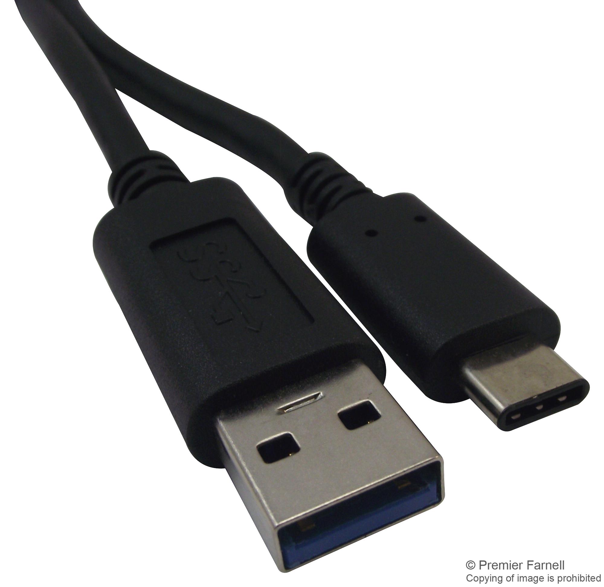 Buy Multicomp Pro USB C Male to USB 3.1 A Male Cable Part Number MC000992 Online