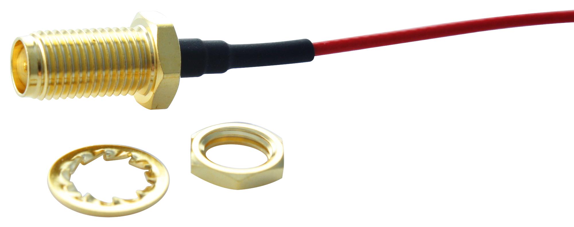 Multicomp Series RF Connectors SMA Bulkhead Jack to SMA Plug: MC001477