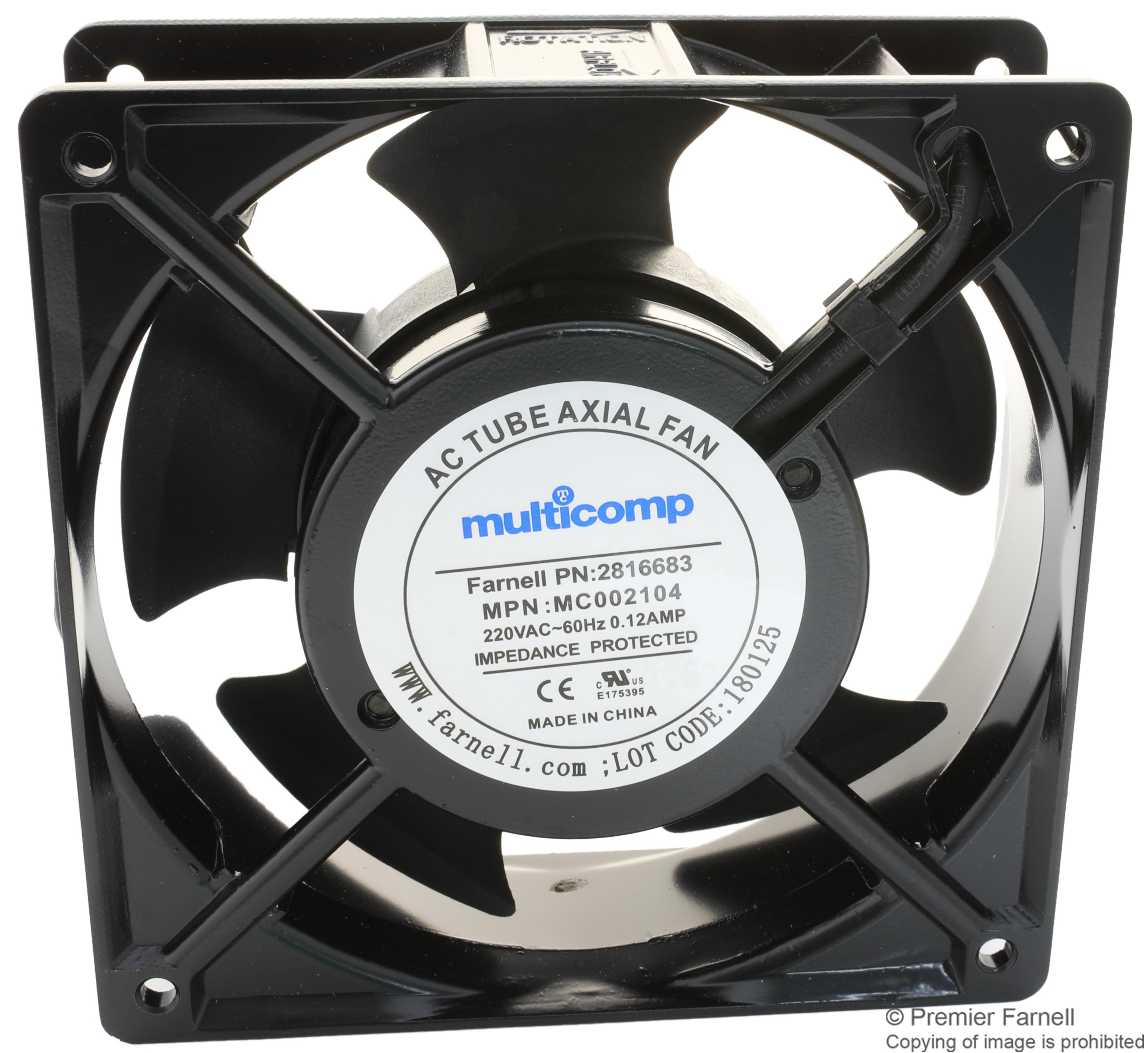 Multicomp RO – Reliable Cooling Fan for Industrial Applications