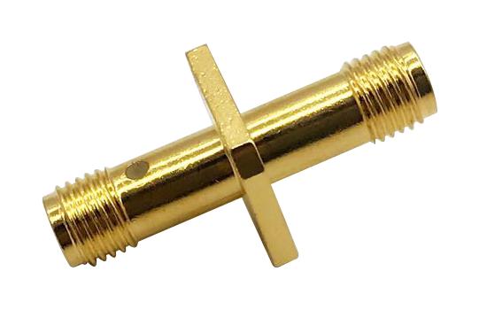 Multicomp RF Adapter SMA Jack to Jack with 4 Hole Flange for Industrial Applications