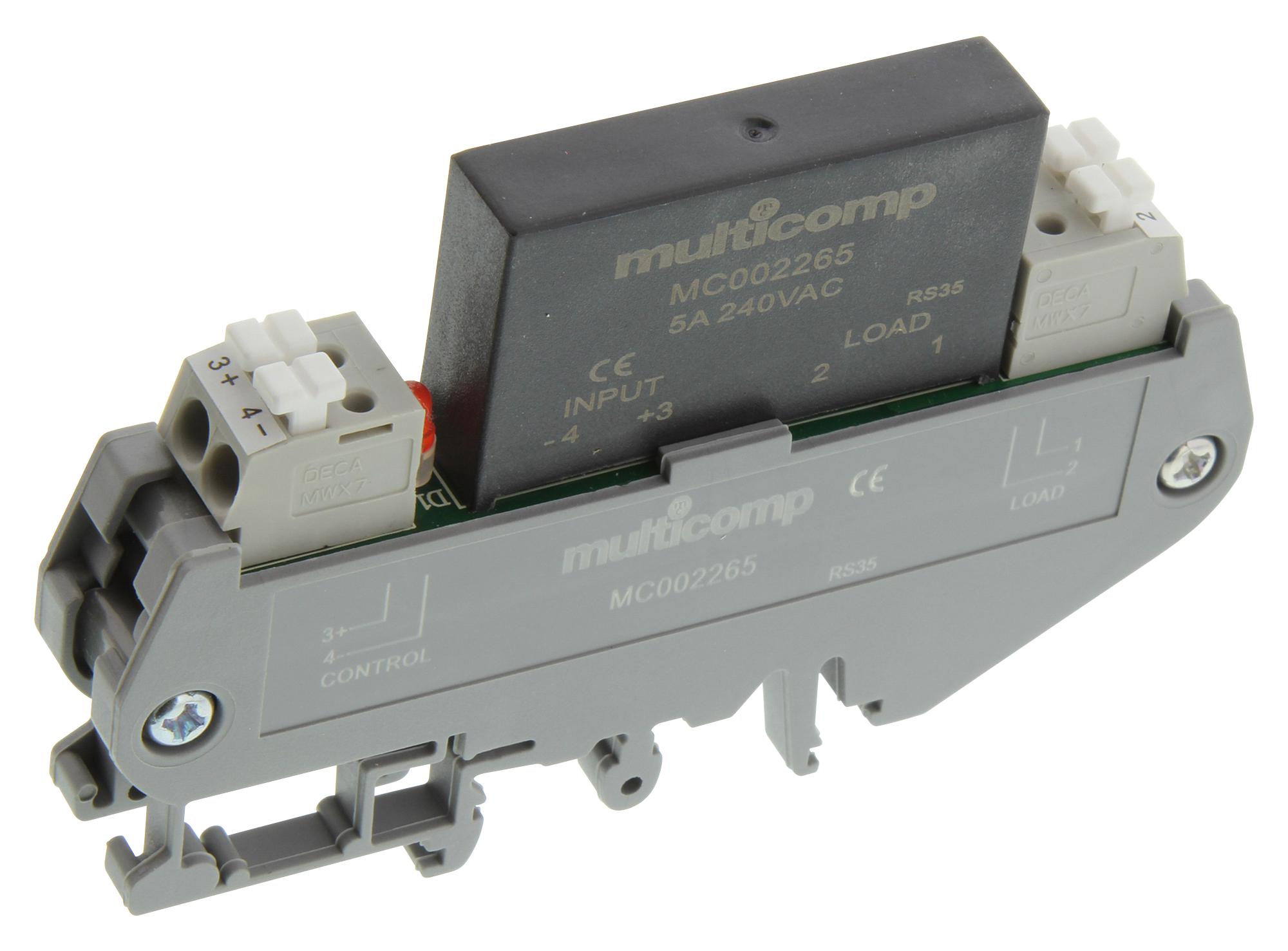 Buy multicomp:ro DIN Rail Mount Solid State Relay Part Number MC002265 Online