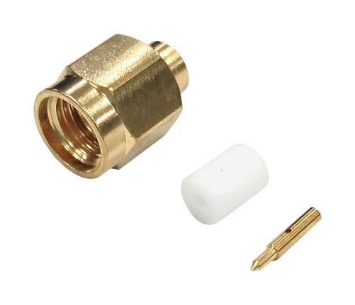 Premier Series SMA Connector: Straight SMA Plug Solder RG-402