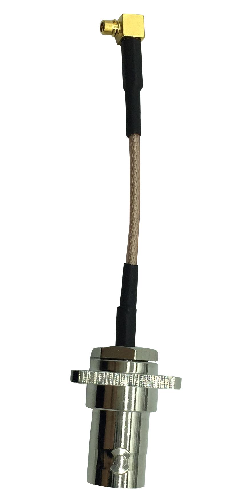 Multicomp Series RF Cable Assembly: BNC Square Flange Jack with MMCX R/A Plug: MC002996