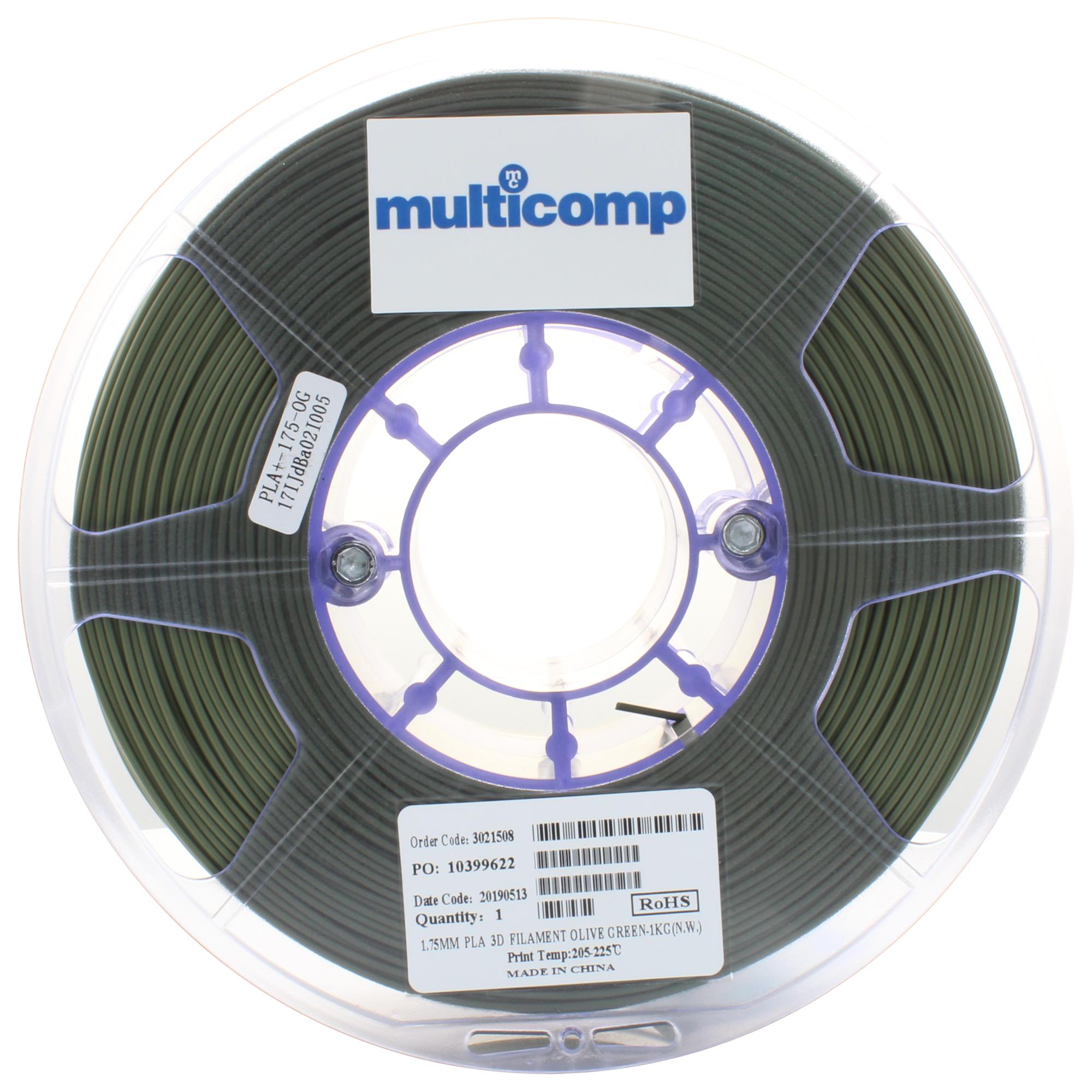 Multicomp Series PLA Filament: MC011456