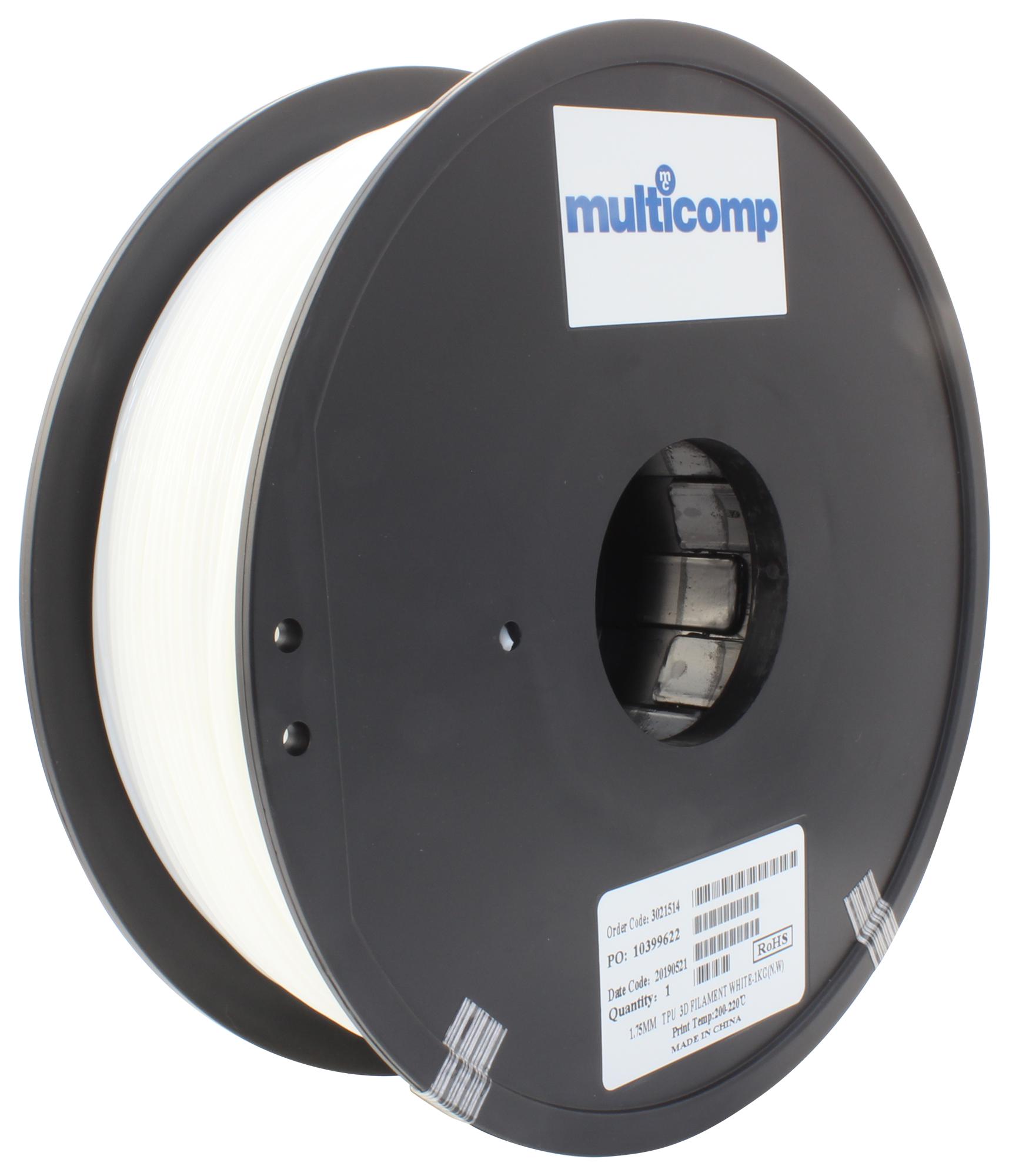 Multicomp TPU-95A – Reliable Flexible Filament for Industrial Applications