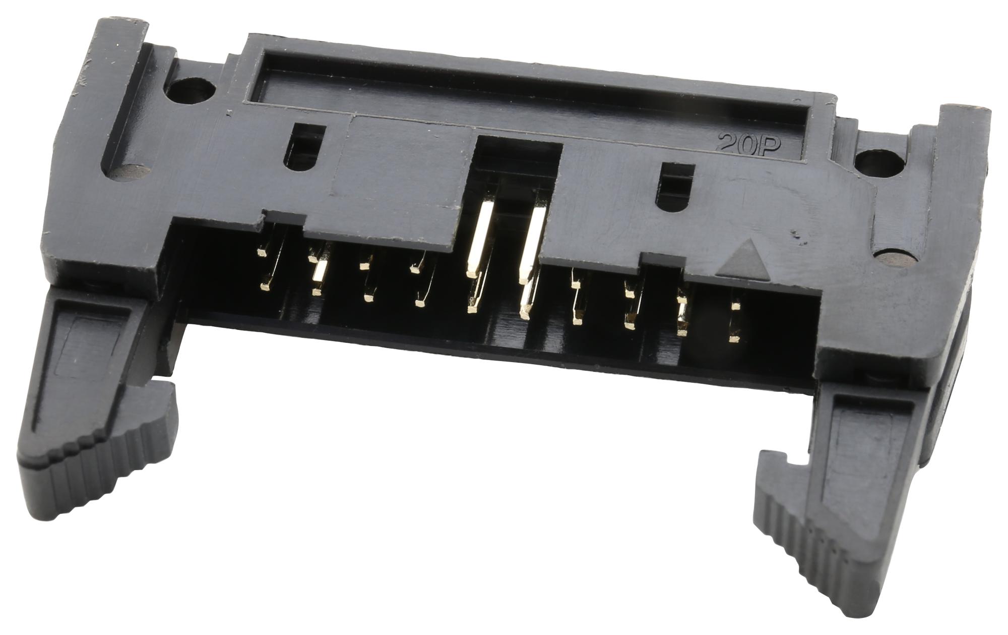 Multicomp Series Double Row 2.54mm Shrouded Header: MC25420SLRADIP
