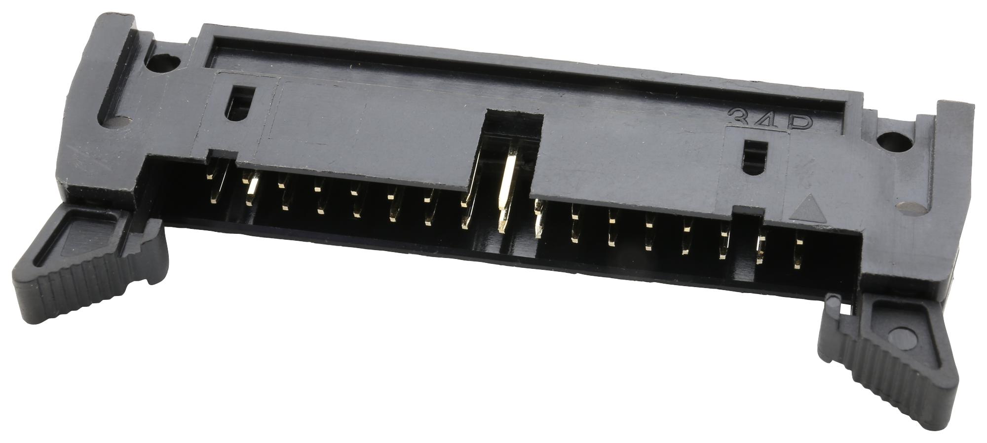 Multicomp Series 2.54mm Shrouded Header with Ejector: MC25434LLRADIP